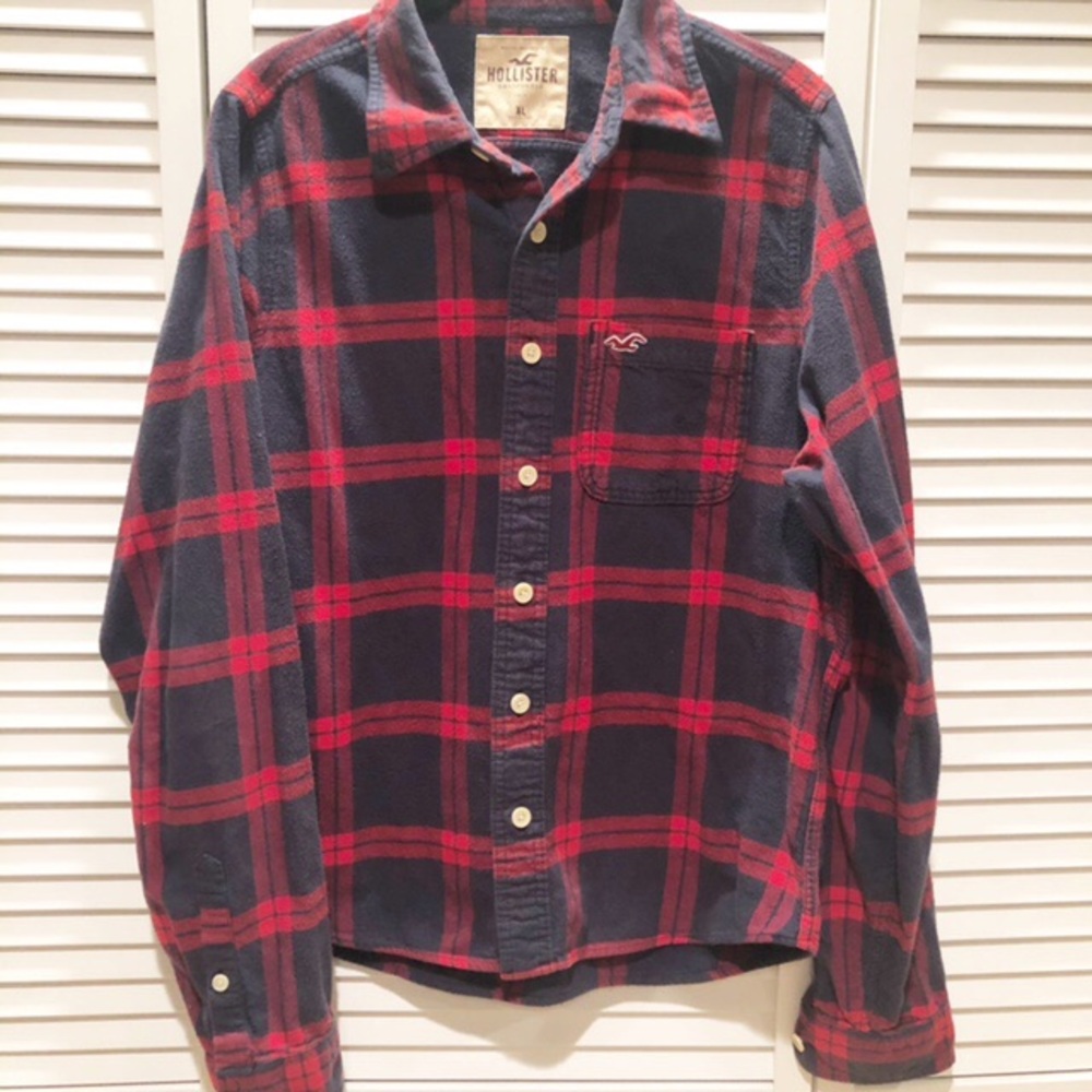 Hollister Thick Plaid Flannel